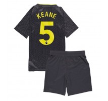 Everton Michael Keane #5 Koszulka Wyjazdowa dzieci 2024-25 Krótki Rękaw (+ krótkie spodenki)